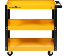 Vežimėlis įrankiams 3 lentynos, plieno, 120kg, metalinis, mobilus įrankių vežimėlis