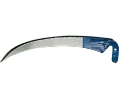 Žolės dalgis, su apsaugos nuo lenkimo profiliu, 80 cm ilgio, skirtas žolei ir grūdams pjauti