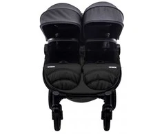 Baby Monsters „Easy Twin 4“ dviejų vietų vežimėlis – juodas