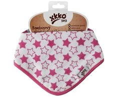 Bandanka bambusowa XKKO BMB - Little Stars Magenta