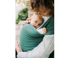 Chusta do noszenia dziecka BOBA Wrap Organic - Serenity Rainforest / Butelkowa Zieleń