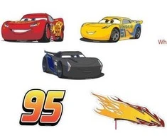 Disney Dekoracje Scienne Automobilių sienų dekoracijos - mažas rinkinys
