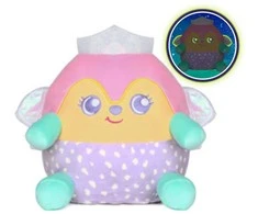 Kocot Kids *PLIUŠINĖ SAPNO SPINTELĖ, 18 cm, LUNA, Kalėdų Senelis tamsoje.