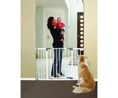 Dreambaby Safety Gate vaikams Liberty platus (P: 99-106cm x A: 76cm) - balta