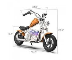 Hyper Gogo Cruiser 12 Plus Motocykl elektrinis su aplikacją - oranžinė