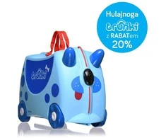 Trunki kelioninis lagaminas su ratukais vaikams | Mėlynas