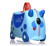 Trunki kelioninis lagaminas su ratukais vaikams | Mėlynas