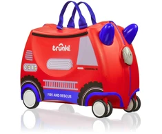 Kelioninis Dziecięca dėklas jeżdżąca Trunki Glide 360° - Gaisrinė mašina Frank