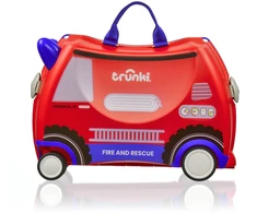 Kelioninis Dziecięca dėklas jeżdżąca Trunki Glide 360° - Gaisrinė mašina Frank