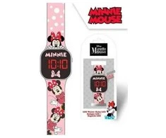 Minnie Mouse Minnie Laikrodis LED su kalendarzem MN4369 rožinis