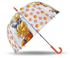 Kids Euroswan - Akcesoria licencyjne Kids Euroswan - Priedai licencyjne Parasolka manualna przezroczysta - Dragon Ball
