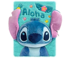 Kids Euroswan - Akcesoria licencyjne Dienoraščio užrašinė A5 3D pliušinis Lilo ir Stitch Ohana / St00117