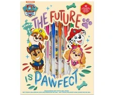 Kids Euroswan „Paw Patrol“ rašymo rinkinys, 6 gelio rašikliai su užrašų knygute, „PAW PATROL“ PW19958 Kids Euroswan