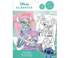 Kids Euroswan - Akcesoria licencyjne Kids Euroswan - Priedai licencyjne Rinkinys kreatywny su kredkami, daugiafunkcinis - Lilo &amp; Stitch