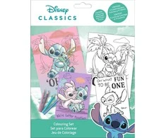 Kids Euroswan - Akcesoria licencyjne Kids Euroswan - Priedai licencyjne Rinkinys kreatywny su kredkami, daugiafunkcinis - Lilo &amp; Stitch