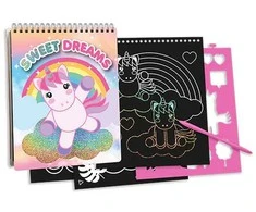 Kids Euroswan - Priedai licencyjne Rinkinys kreatywny - Zdrapywanka su szablonami - Sweet Dreams