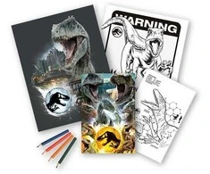 Kids Euroswan - Akcesoria licencyjne Kids Euroswan - Priedai licencyjne Rinkinys do kolorowania - Jurassic World