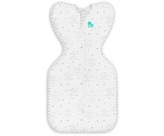 Love To Dream Otulacz Swaddle UP - dydis M - balta, kosmos i napisy ETAP1 - 0.2 TOG Original