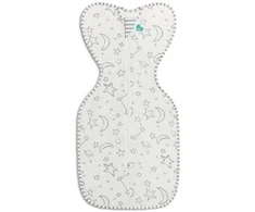 Love To Dream Otulacz Swaddle UP - dydis XS - balta, duży kosmos - ETAP1 - 1 TOG Original