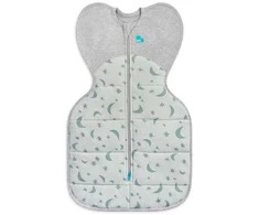 Love To Dream Otulacz Swaddle UP - dydis XS - oliwkowy, księżyc - ETAP 1 Extra Warm