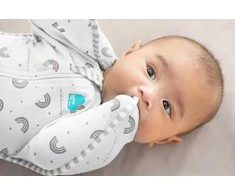Love To Dream Otulacz Swaddle UP - dydis XS - balta, tęcza - ETAP1 - 1 TOG Original