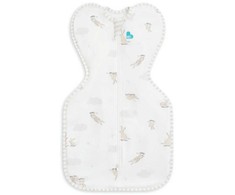 Love To Dream Otulacz Swaddle UP -dydis XS - kreminė, króliki ETAP1 - 1 TOG Original
