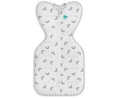 Love To Dream Otulacz Swaddle UP - dydis M - balta, tęcza - ETAP1 - 1 TOG Original