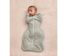 Love To Dream Otulacz Swaddle UP - pikowany dydis XS - oliwkowy pszczółki - ETAP 1 - TOG 2.5