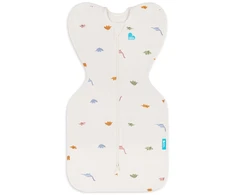 Love To Dream Vystyklavimo maišelis Swaddle UP Stretch – M dydis – dinozaurai