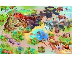 Marko Mata lateksowa 100x150 Efekt 3D - Park Dinozaurów