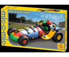 Mic-o-Mic - Zabawki konstrukcyjne Mic o Mic Linksmas konstruktorius - Lenktyninis automobilis