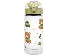 Miniland Buteliukas junior na przycisk 500ml - Niedźwiadki