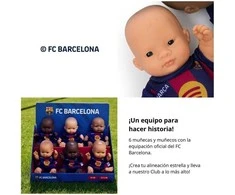 Miniland Barcelona Real Lėlė FC Barcelona dziewczynka azjatka - 21cm
