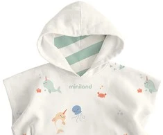 Miniland Swim Muślinowe poncho - Swim - 65x65cm