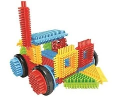 Miniland Zabawki Edukacyjne Klocki Pegy Bricks - Zawrotna przejażdżka