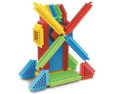 Miniland Zabawki Edukacyjne Klocki Pegy Bricks - Młyn
