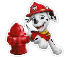 Nickelodeon Dekoracje Dekoracja ścienna Psi Patrol - Marshall w akcji