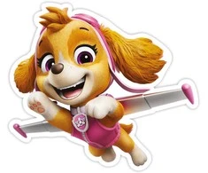 Nickelodeon Dekoracje Dekoracja ścienna Psi Patrol - Skye w akcji