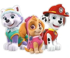 Nickelodeon Dekoracje Dekoracja ścienna Psi Patrol - Everest, Skye, Marshall