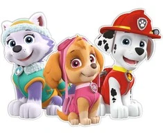 Nickelodeon Dekoracje Dekoracja ścienna Psi Patrol - Everest, Skye, Marshall