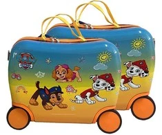 Kelioninis lagaminas su ratukais Nickelodeon Paw Patrol (Šunyčiai patruliai), Geltonas