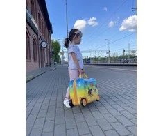 Kelioninis lagaminas su ratukais Nickelodeon Paw Patrol (Šunyčiai patruliai), Geltonas