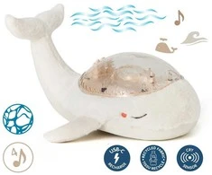 Projektorius su pozytywką - Wieloryb balta ECO - Cloud b® Tranquil Whale™