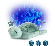 Cloud B migdukas projektorius su garsais Tranquil Turtle, žalios spalvos