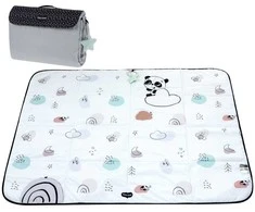 TINY LOVE TL12086000 Edukacinis / kelioninis kilimėlis XL DECOR juodas/baltas