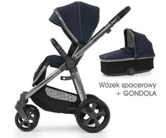 BabyStyle Oyster 3 stilingas vaikiškas vežimėlis | tamsiai mėlynos spalvos "Twilight"