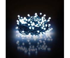 Kalėdų eglutės žiburiai Retlux 100 LED balta šalta
