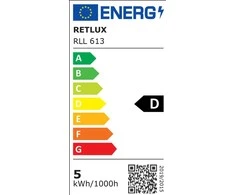 RLL 613 GU10 bulb 5W WW D RETLUX