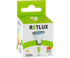 RLL 417 GU10 bulb 9W WW RETLUX