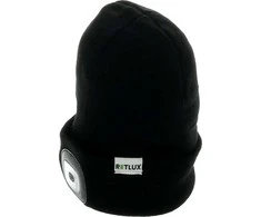 RLB 100 Czapka su czołówką Juoda RETLUX